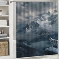 thumbnail image 6 of Orinice Wolf Snow Fantasy Art Bathroom Decor Set Colorful Luxurious Graphic Print Polyester Fabric Fashion Shower Curtain with Hooks 36x72, 6 of 7