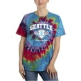 thumbnail image 1 of College Tennis Seattle Slogan Tie Dye Spiral Women -Image by Shutterstock, Female XX-Large, 1 of 4