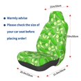 thumbnail image 3 of Wukai Green Cucumber Full Set Car Seat Covers with Soft Padding Universal Auto Front Seats Protector and Cushion Mat, 3 of 5
