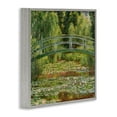 thumbnail image 3 of Stupell Industries Water Lily Pond Monet Classic Painting Landscape Painting Gray Framed Art Print Wall Art, 17 x 17, 3 of 9