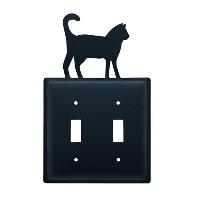 Couvercle Interrupteur Double Cat - Noir