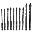 thumbnail image 2 of Cross Drill Bit, High Efficiency Rustproof Masonry Twist Bits  For Thin Iron Plate For Ceramics, 2 of 8