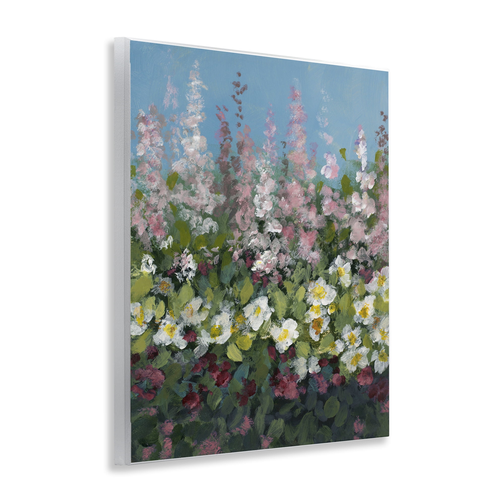 Stupell Industries Garden Glory Purple Flowers Floral & Botanical Painting Unframed Art Print Wall Art, 11 x 14