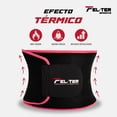 thumbnail image 4 of Faja Térmica Reductora ,Neopreno, Moldea Abdomen , Felter Sports FELTER SPORTS Negro Rosa / L, 4 of 8