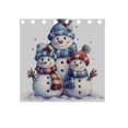 thumbnail image 5 of Christmas Snowmans Black Out Curtains Aesthetic for Bedroom Living Room Sliding Glass Doors Kitchen Windows 2 panels set, 5 of 5