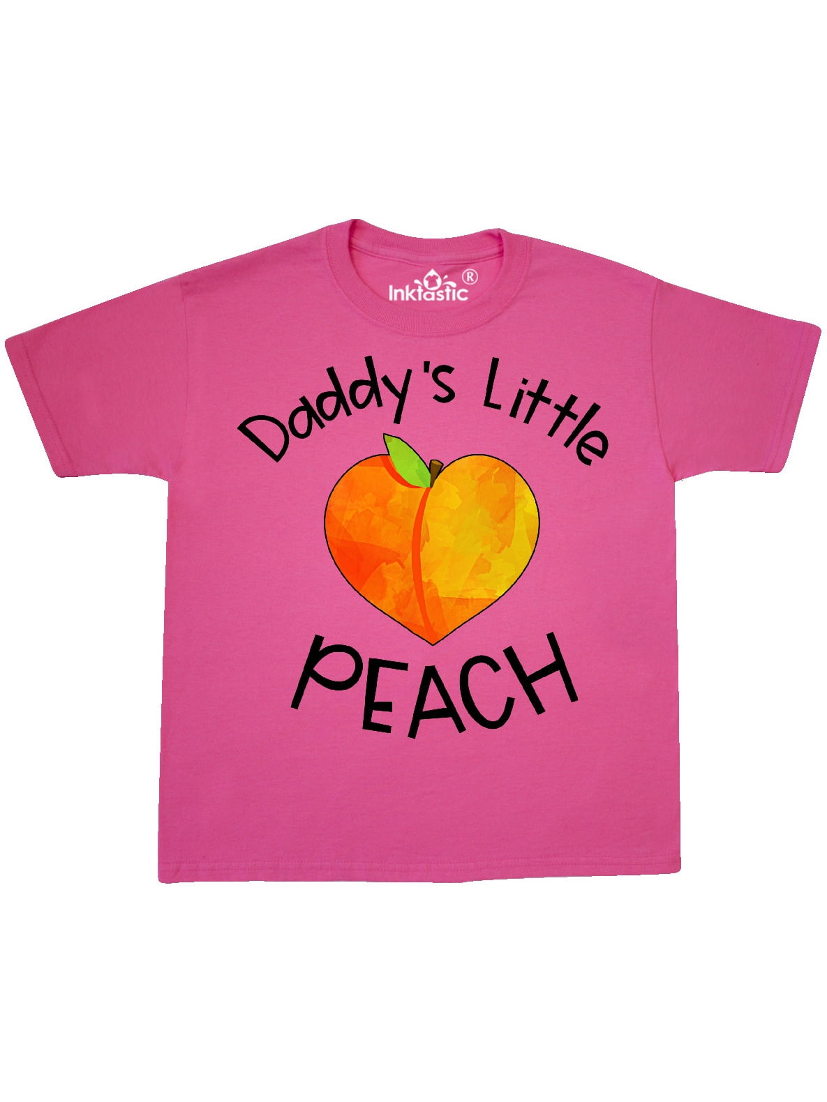 Inktastic Daddy's Little Peach Cute Peach Heart Youth TShirt