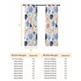 thumbnail image 6 of Fsddascl Colorful Flowers Blackout Curtains for Bedroom/Living Room, Thermal Insulated Kitchen Curtains, Watercolor Botanical Farmhouse Floral Grommet Darkening Window Treatment Drapes 52"x63"x2, 6 of 6