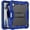 Dark Blue, variant on 3 Layers Multi-Functional Case For iPad (A16) 11th / 10th Generation Shockproof Cover Built-in Kickstand & Pencil Holder