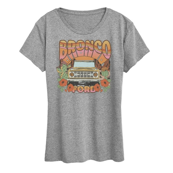 Ford - Bronco Rainbow - Women's Short Sleeve Graphic Tee