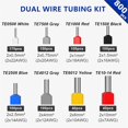 thumbnail image 2 of Juego de Casquillos Dobles para Cables, Surtido de 800 Casquillos Dobles Aislados para Cables, Fundas Aislantes Multicolores., 2 of 7