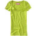 thumbnail image 1 of Aeropostale - Camiseta con estampado de bulldog de color sólido para mujer, verde, grande, 1 of 1