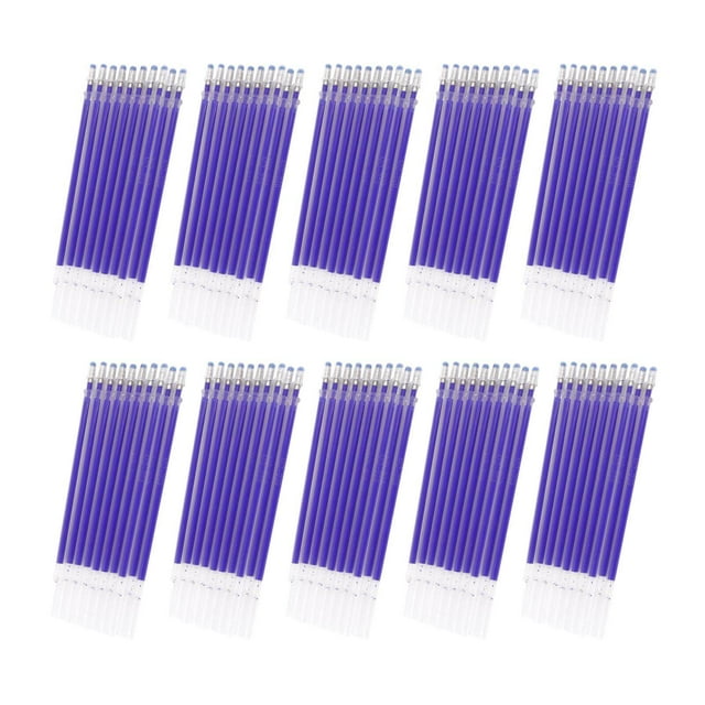 Langgg 100Pcs Heat Erasable Pen Pens Refills Refills Fabric Marking Ink Markers Tailor Pens Marking Pens Refill Refills for Embroidery Blue