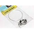 thumbnail image 3 of 3-Pack Fluorocarbon Clear Fishing Leader Lines for Saltwater and Freshwater Environments - 18" L, 80# Fish Strings - Included Swivels and Snaps for Easy Attachment of Lure or Bait, 3 of 4