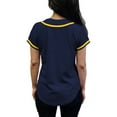 thumbnail image 3 of Lappel Women's Baseball Button Down Jersey College Sports Team Uniforms Hipster Shirts Made in USA, 3 of 4