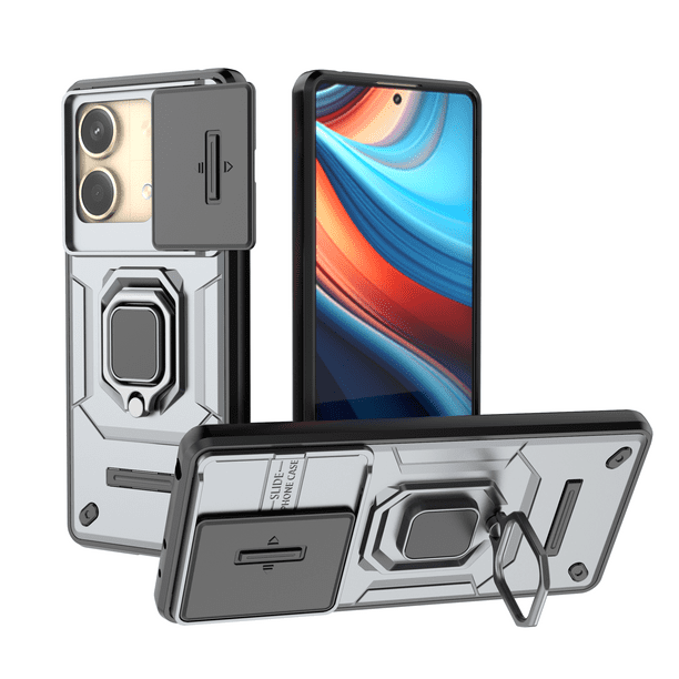 Funda de teléfono para Xiaomi Poco X6 5G Battle Bear Case + Cristal 9D