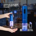 thumbnail image 4 of Electric Wine Opener, Automatic Bottle Corkscrew Opener with Foil Cutter, Rechargeable (Champagne Gold), 4 of 9