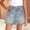 Blue-C, variant on FRSASU Girl's Denim Skirt Elastic High Waist Summer Casual Cotton A Line Mini Jean Skirts with Pockets Blue-C