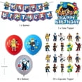 thumbnail image 2 of Roblox birthday party decoration set, equipped with Happy Birthday banners, latex balloons, Cake topper/Supercake topper supplies, 2 of 5