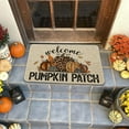 thumbnail image 4 of Fall Front Door Mat Decor, Fall Outdoor Welcome Mat, Farmhouse Autumn Pumpkin Patch Doormat Outdoor Rug, 17" x 30", 4 of 6