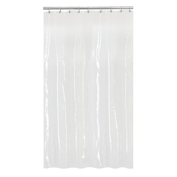 Mainstays Heavyweight Waterproof PEVA Shower Curtain Liner, 54" x 78", Clear