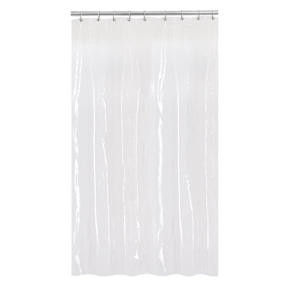 Mainstays Waterproof Heavyweight PEVA Shower Curtain Liner, 54" x 78", for Small/Stall Showers, Clear