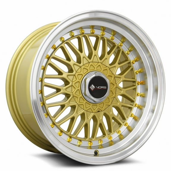 Vors VR3 16x8 4X100/4X114.3 20 73.1 Gold Machine Lip Gold Rivet