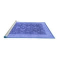 thumbnail image 2 of Ahgly Company Machine Washable Indoor Rectangle Oriental Blue Industrial Area Rugs, 2' x 3', 2 of 4