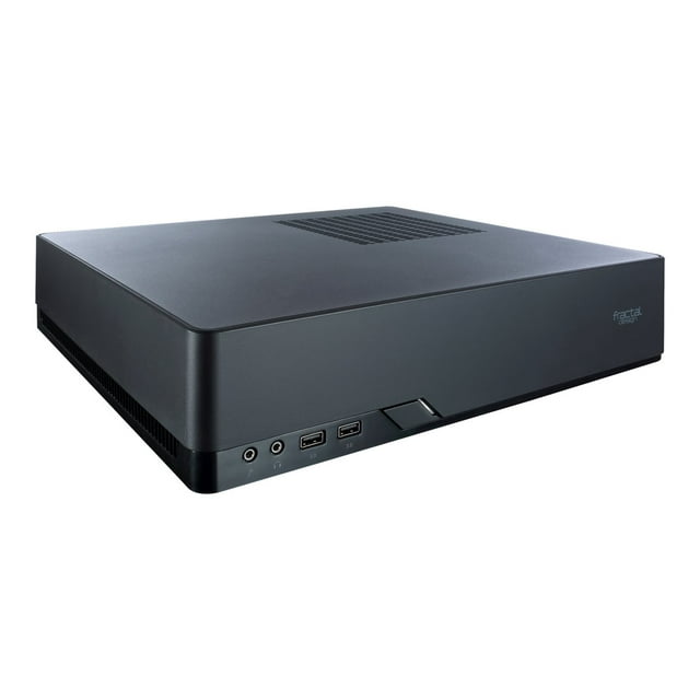 Fractal Design Node 202 - Compact chassis - mini ITX 450 Watt (SFX12V) - black - USB/Audio