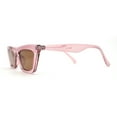 thumbnail image 4 of Womens Mod Squared Cat Eye Sunglasses Pink Brown, 4 of 4