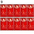 thumbnail image 2 of 10Pcs/Bag Exquisite Money Envelope Perfect Gifts Paper Faux Pearl Tassel Red Lucky Pocket for Festival, 2 of 8