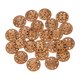 thumbnail image 1 of Botón de costura de flores de 2 agujeros Uxcell de 50 piezas de 30 mm, botones redondos de madera hechos a mano para decoración de ropa DIY, marrón, 1 of 6