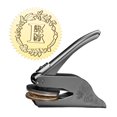 thumbnail image 2 of Elodie Metal Letter Embosser Embossing Machine Steel Stamp Hand Tool Stamping Tool Handheld Embosser Press for Crafts Book Name Card E, 2 of 8