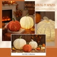 thumbnail image 5 of Halloween Woven Pumpkin Light, Pumpkin Light Halloween,Halloween Decor Pumpkin, 7.09 Inch LED-Friendly Woven Design Featuring Sturdy Base And Removable Stem,, 5 of 9