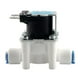 thumbnail image 2 of Válvula solenoide de agua de alimentación de entrada de 1/4 ", rápida normalmente cerrada N / C para purificador de agua doméstico de sistema Soledad válvula de solenoide, 2 of 9