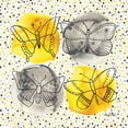 thumbnail image 2 of Gango Home Decor Modern Gray & Yellow Butterflies I & II by Amy Frazer (Ready to Hang); Two 12x12in Hand-Stretched Canvases, 2 of 5