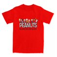 thumbnail image 1 of Camiseta novedosa del grupo Peanuts Comiv Gang para hombre y mujer, de algodón puro, con Snoopy, Charlie Brown y Woodstock, idea de regalo, tops, 1 of 5