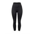 thumbnail image 4 of BYHONG Yoga Pants Petite Length Ladies Outdoor New Seamless Peach Yoga Pants Pants Sports Tights Yoga Clothes Fitness Pants High Waist Ankle Leggings Black Black, 4 of 4