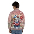 thumbnail image 5 of Happy Valentine’s Day Adorable Bulldog Puppy Holding Heart Balloon All Over Print 3D Baseball Jacket Dog Lover Gifts Idea Bomber Jacket Softball - 00030, 5 of 6