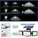 thumbnail image 3 of Luz solar Luz de pared al aire libre Luz LED 3 cabezas 192 LED Detector de movimiento Reflector de seguridad Iluminación IP65 Lámpara con energía solar impermeable, 3 of 5