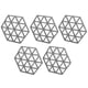 thumbnail image 1 of Estera de aislamiento térmico, mantel individual hexagonal de silicona de 5 piezas, tapete para cuenco, tapete para platos de mesa, valor inmejorable Jadeshay A, 1 of 8