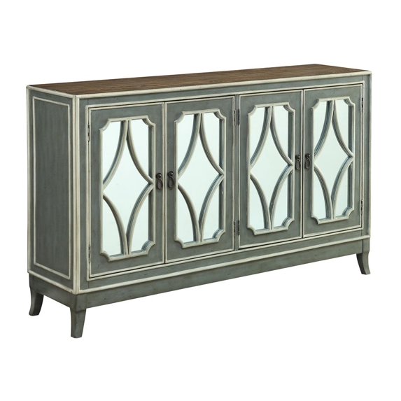 Coast To Coast 13715 Four Door Media Credenza in Heatherfield Grey