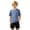 A-Blue21, variant on Bobifish Little Boys Athletic Tee Fun Contrast Trim Short Sleeve Crew Neck Relaxed Fit T-Shirt Casual Outing kids Novelty Tee Tops