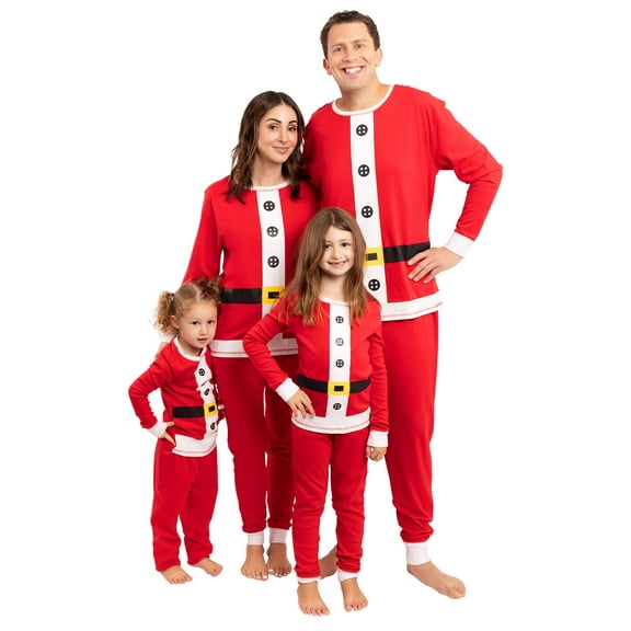 #followme Family Pajamas Cotton Kids Pajama Set (Santa, Small, Men)