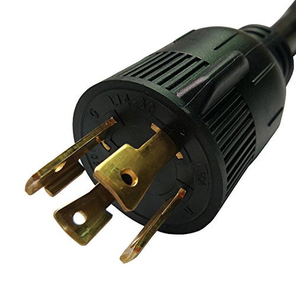 Parkworld 691890 Power Adapter cord 4-Prong Generator 30A Locking L14-30P Male to Welding 50 AMP 6-50R Female, 1 Feet