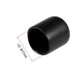 thumbnail image 3 of Uxcell 0.67'' Screw Thread Protector Vinyl End Caps Rubber Black 20pcs, 3 of 3