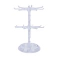 thumbnail image 3 of Torres De Joyería De 2 Niveles, Soporte Para Joyas, Plataforma Giratoria De 360 ​​​​grados, Soporte De Exhibición Para Collares, Pulseras, Pendientes, Anillos, Relojes,, 3 of 7