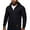 Black #041, variant on Mohiass Zip Up Waffle Hoodie Men Workout Long Sleeve Hooded Sweatshirt Drawstring Zipper Jacket Work Big and Tall Clothes Black L
