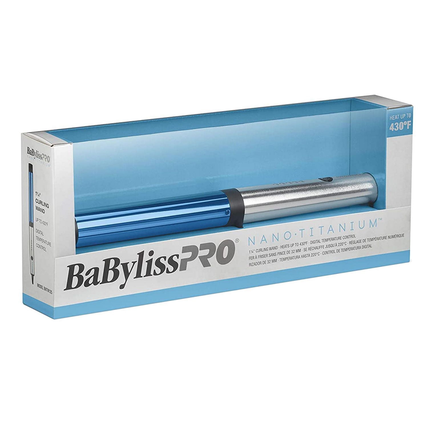 BaBylissPRO Nano Titanium Fer à friser professionnel sans pince 1 po