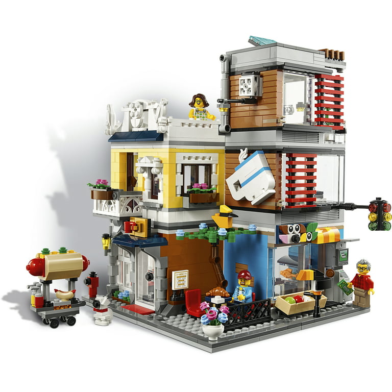 LEGO Creator 3-in-1 Townhouse Pet Shop & Cafe 31097 Building Set - Walmart.com