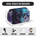 thumbnail image 5 of Hirioo Purple Sky Wolf for Large Grid Mesh Pencil Case with Zipper Stationery Organizer Case, 5 of 7